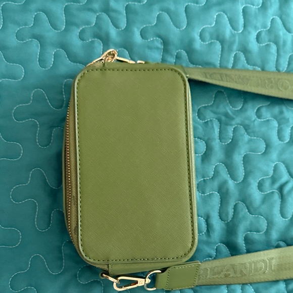 Valentino Green Crossbody Bag with Gold Studs - Picture 4 of 8